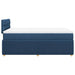 Pat box spring cu saltea, albastru, 120x190 cm, material textil - WALTI WALTI