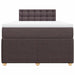 Pat box spring cu saltea, maro închis, 120x190 cm, textil - WALTI WALTI