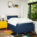 Pat box spring cu saltea, albastru, 120x190 cm, material textil - WALTI WALTI
