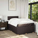 Pat box spring cu saltea, maro închis, 120x200 cm, textil - WALTI WALTI