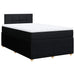 Pat box spring cu saltea, negru, 120x200 cm, textil - WALTI WALTI