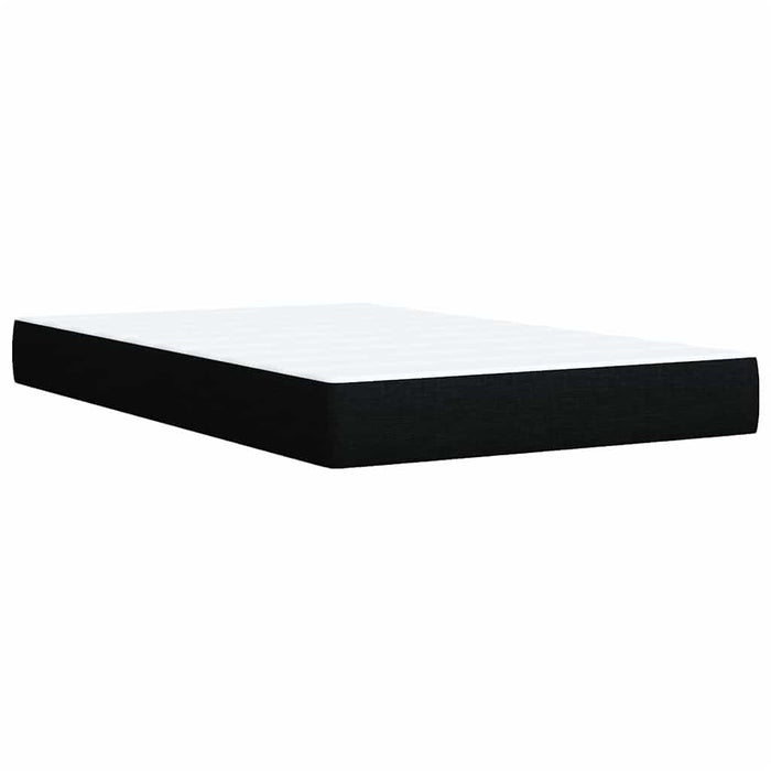Pat box spring cu saltea, negru, 120x200 cm, textil - WALTI WALTI