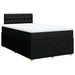 Pat box spring cu saltea, negru, 120x200 cm, textil - WALTI WALTI