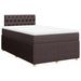 Pat box spring cu saltea, maro închis, 120x200 cm, textil - WALTI WALTI