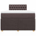 Pat box spring cu saltea, maro închis, 120x200 cm, textil - WALTI WALTI
