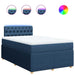 Pat box spring cu saltea, albastru, 120x200 cm, textil - WALTI WALTI