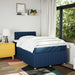 Pat box spring cu saltea, albastru, 120x200 cm, textil - WALTI WALTI