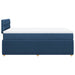 Pat box spring cu saltea, albastru, 120x200 cm, textil - WALTI WALTI