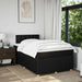 Pat box spring cu saltea, negru, 120x200 cm, textil - WALTI WALTI