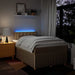 Pat box spring cu saltea, crem, 120x200 cm, textil - WALTI WALTI