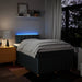 Pat box spring cu saltea, albastru, 120x200 cm, textil - WALTI WALTI