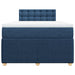 Pat box spring cu saltea, albastru, 120x200 cm, textil - WALTI WALTI