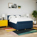 Pat box spring cu saltea, albastru, 140x200 cm, textil - WALTI WALTI