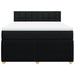 Pat box spring cu saltea, negru, 140x190 cm, textil - WALTI WALTI