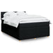 Pat box spring cu saltea, negru, 140x190 cm, textil - WALTI WALTI