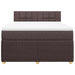 Pat box spring cu saltea, maro închis, 140x200 cm, textil - WALTI WALTI