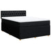 Pat box spring cu saltea, negru, 140x190 cm, textil - WALTI WALTI