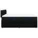 Pat box spring cu saltea, negru, 140x190 cm, textil - WALTI WALTI