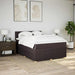 Pat box spring cu saltea, maro închis, 140x200 cm, textil - WALTI WALTI