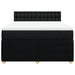 Pat box spring cu saltea, negru, 140x190 cm, textil - WALTI WALTI