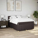 Pat box spring cu saltea, maro închis, 140x200 cm, textil - WALTI WALTI