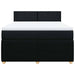 Pat box spring cu saltea, negru, 140x200 cm, textil - WALTI WALTI
