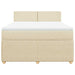 Pat continental cu saltea, crem, 140x200 cm, material textil - WALTI WALTI