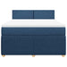 Pat continental cu saltea, albastru, 140x200cm, material textil - WALTI WALTI