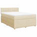 Pat continental cu saltea, crem, 140x200 cm, material textil - WALTI WALTI