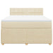 Pat continental cu saltea, crem, 140x200 cm, material textil - WALTI WALTI