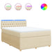 Pat continental cu saltea, crem, 140x200 cm, material textil - WALTI WALTI