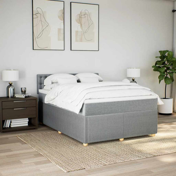 Pat continental, gri deschis, 140x200 cm, material textil - WALTI WALTI