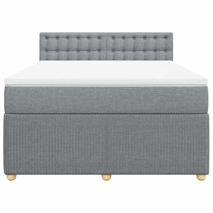 Pat continental, gri deschis, 140x200 cm, material textil - WALTI WALTI