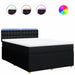 Pat box spring cu saltea, negru, 140x200 cm, textil - WALTI WALTI