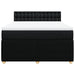 Pat box spring cu saltea, negru, 140x200 cm, textil - WALTI WALTI