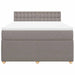 Pat continental cu saltea gri taupe 140x200 cm material textil - WALTI WALTI