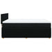 Pat box spring cu saltea, negru, 160x200 cm, textil - WALTI WALTI