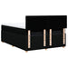 Pat box spring cu saltea, negru, 160x200 cm, textil - WALTI WALTI