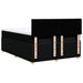 Pat box spring cu saltea, negru, 160x200 cm, textil - WALTI WALTI