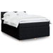 Pat box spring cu saltea, negru, 160x200 cm, textil - WALTI WALTI