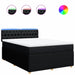 Pat box spring cu saltea, negru, 160x200 cm, textil - WALTI WALTI