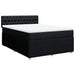 Pat box spring cu saltea, negru, 160x200 cm, textil - WALTI WALTI