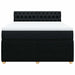 Pat box spring cu saltea, negru, 160x200 cm, textil - WALTI WALTI