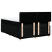 Pat box spring cu saltea, negru, 160x200 cm, textil - WALTI WALTI