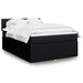 Pat box spring cu saltea, negru, 160x200 cm, textil - WALTI WALTI