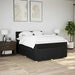 Pat box spring cu saltea, negru, 160x200 cm, textil - WALTI WALTI