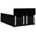 Pat box spring cu saltea, negru, 160x200 cm, textil - WALTI WALTI