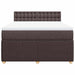Pat box spring cu saltea, maro închis, 160x200 cm, textil - WALTI WALTI
