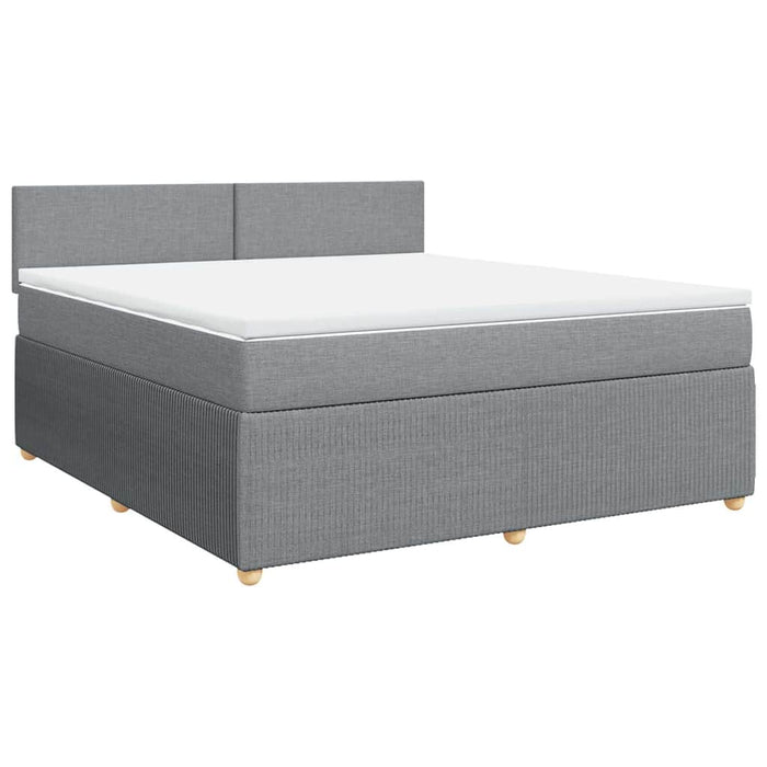 Pat continental, gri deschis, 180x200 cm, material textil - WALTI WALTI