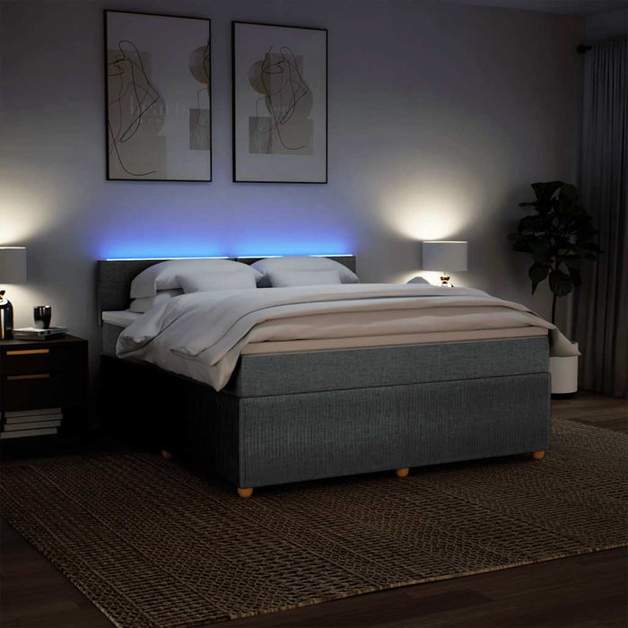 Pat continental, gri deschis, 180x200 cm, material textil - WALTI WALTI